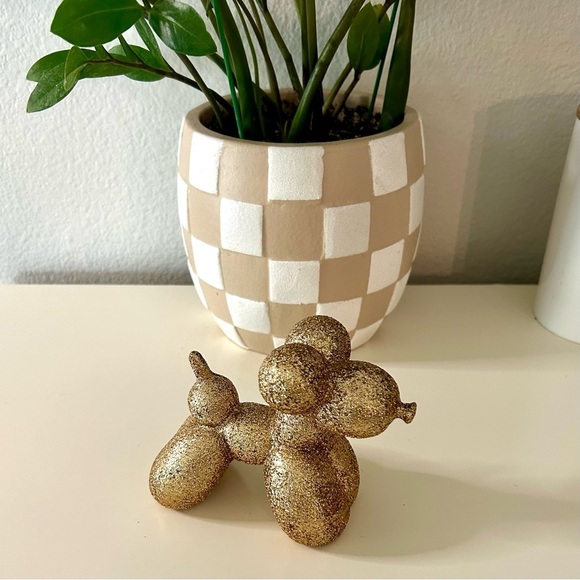 Other - (Bundle 3 for $15) Gold Glitter Balloon Dog Paperweight Decor